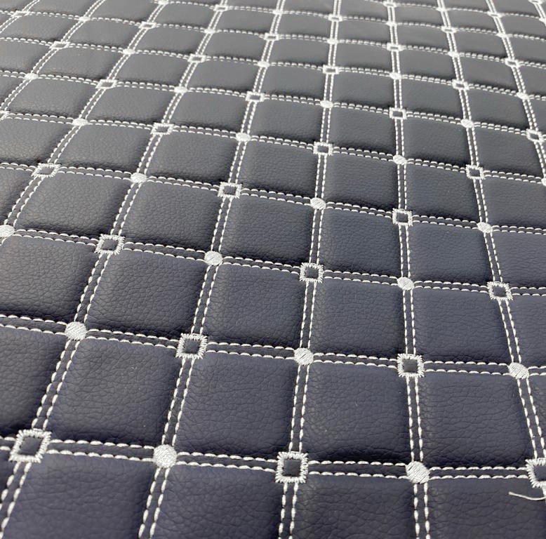 navy_white vinyl leather